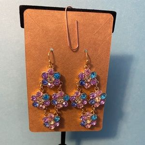 Monet flower shapes earrings
